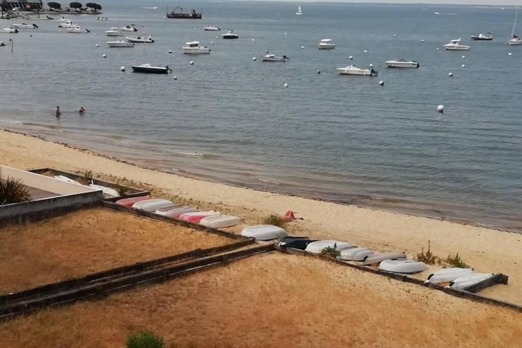 T2 1Ere Ligne Loggia Vue Mer 180 ° Parking Arcachon Kültér fotó